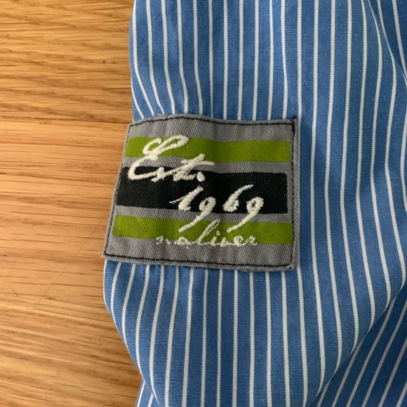 S Oliver Embroidered Long Sleeve Button Down Shirt - Picture 6 of 16